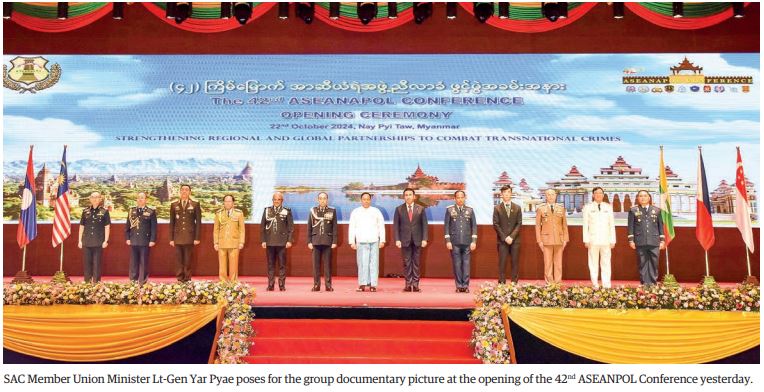 Il Presidente dell’INTERPOL, i capi delle polizie di Cina, Russia, Australia e dei paesi Asean, brindano con la giunta militare criminale birmana, invece di perseguirla.