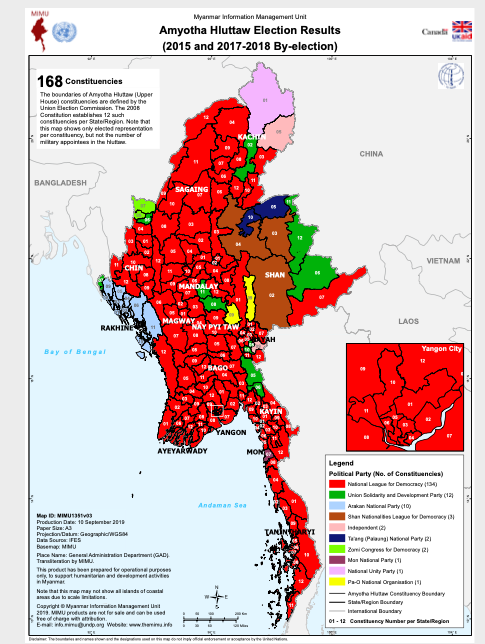 mappe e dati per seguire le elezioni 2020 in Birmania.