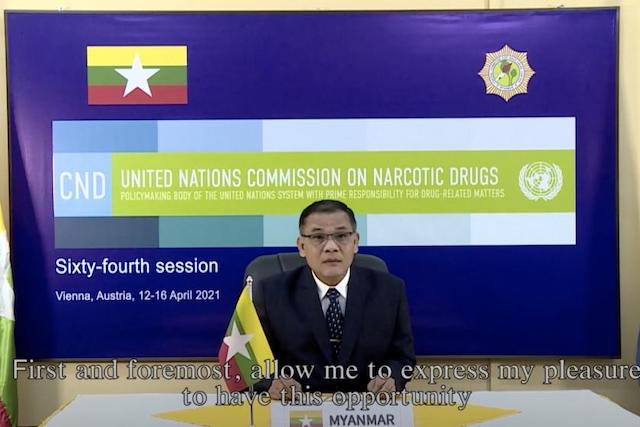 Indignazione per l'intervento del Generale birmano alla Conferenza ONU sulle droghe.